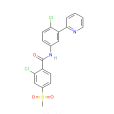 2-氯-N-[4-氯-3-（2-吡啶基）苯基]-4-（甲磺醯基）苯甲醯胺