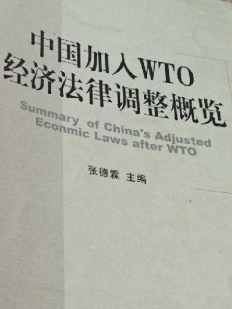 中國加入WTO經濟法律調整概覽