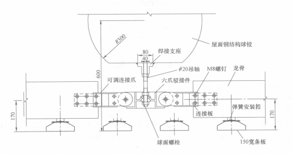 大面積連續曲面鋁條板吊頂施工工法