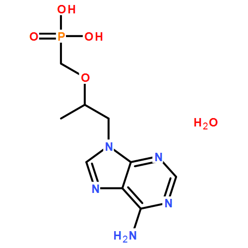 9-[(R)-2-（磷醯甲氧基）丙基]腺嘌呤（一水物）