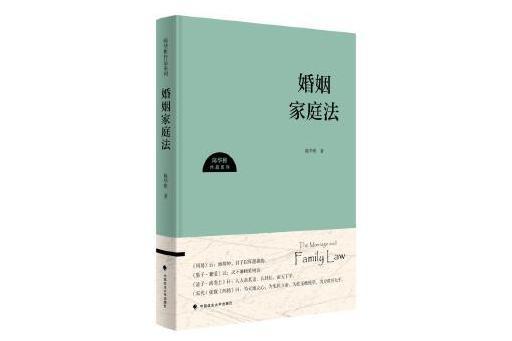 婚姻家庭法(2024年中國政法大學出版社出版的書籍)