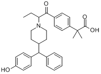 4-（（4-（4-羥基二苯甲基）-1-哌啶基）-1-氧代丁基）-a,a-二甲基苯乙酸