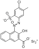 4-[（4-氯-5-甲基-2-磺基苯基）偶氮]-3-羥基-2-萘甲酸鍶鹽