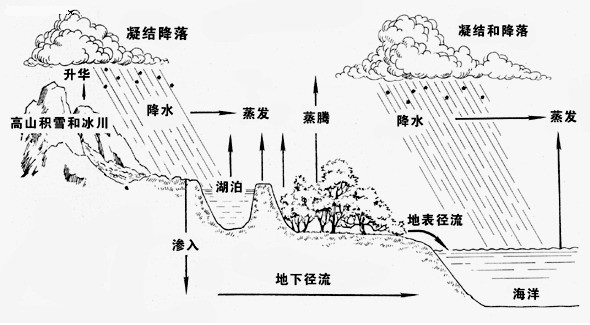 水循環示意圖