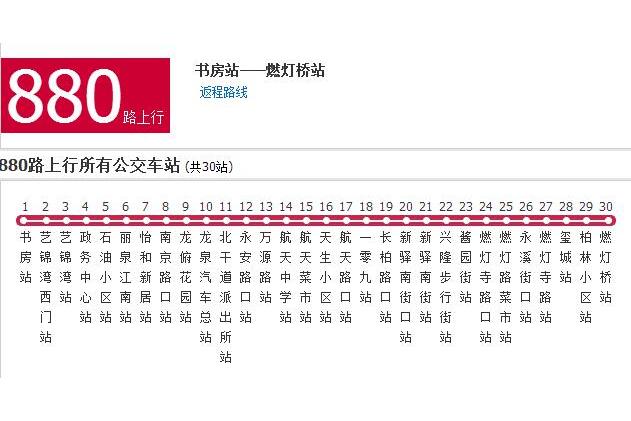 成都公交880路