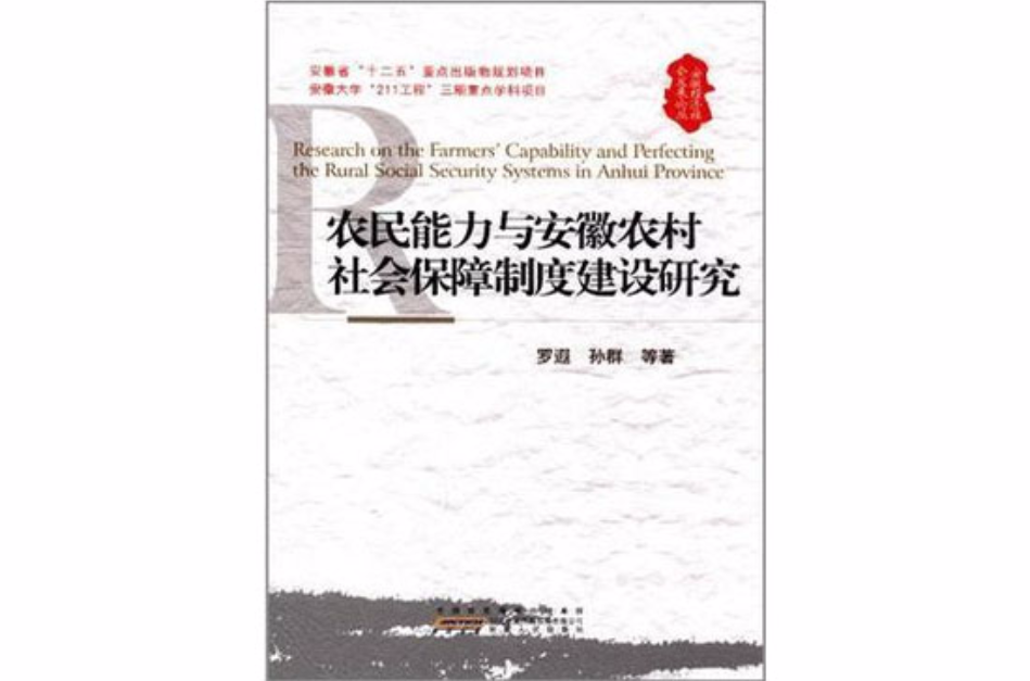 農民能力與安徽農村社會保障制度建設研究