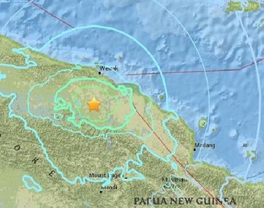 11·8巴布亞紐幾內亞地震