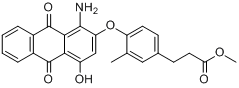 4-[（1-氨基-9,10-二氫-4-羥基-9,10-二氧代-2-蒽基）氧基]-3-甲基苯丙酸甲酯