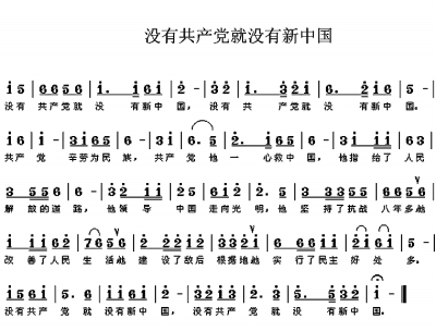 沒有共產黨就沒有新中國