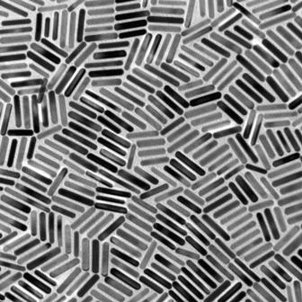 金納米棒透射電子顯微鏡照片
