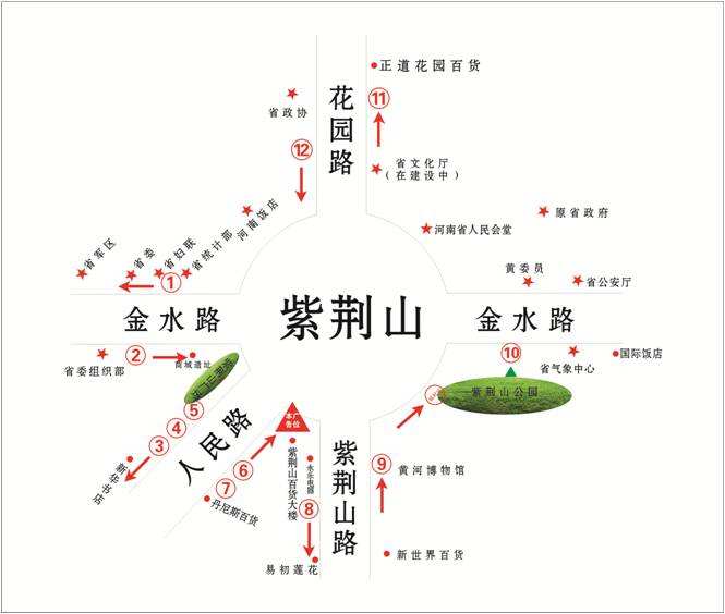 紫荊山立交附近地標