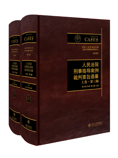 人民法院刑事指導案例裁判要旨通纂(2024年北京大學出版社出版的圖書)