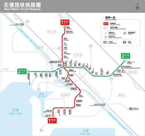 無錫捷運線路圖