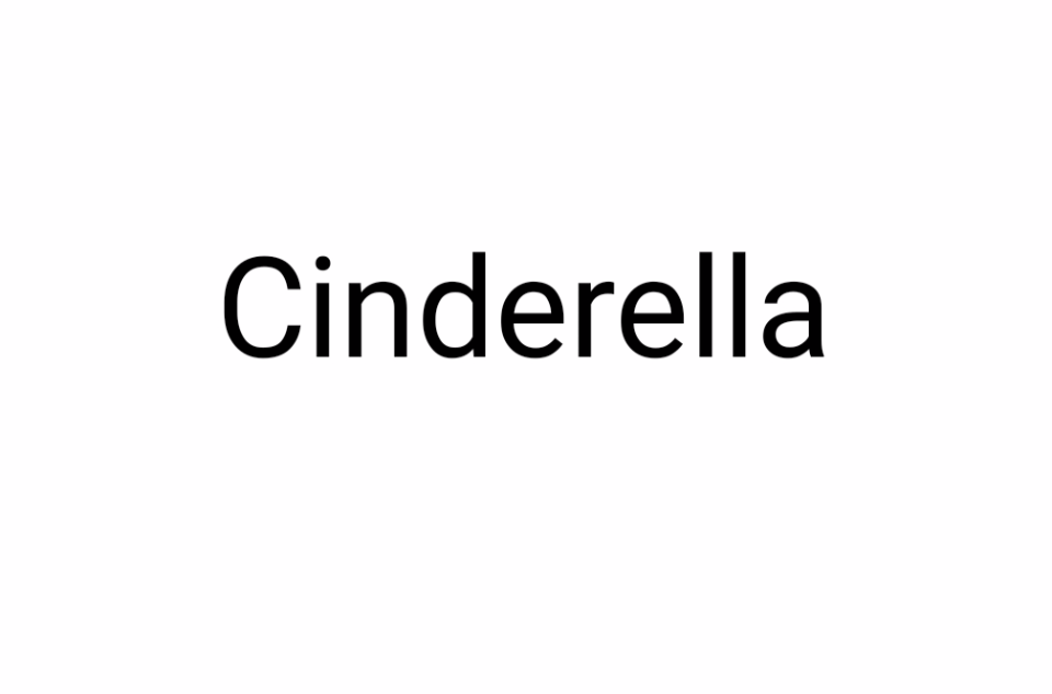 Cinderella(英文單詞)