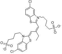 5-氯-2-[2-[[5-氯-3-（4-磺丁基）-2(3H)-苯並噻唑亞基]甲基]-1-丁烯]-3-（4-磺丁基）苯並噻唑內翁鹽