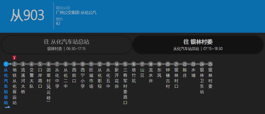 廣州公交從903路