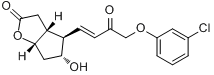 (3AR,4R,5R,6AS)-4-[(1E)-4-（3-氯苯氧基）-3-氧代-1-丁烯-1-基]六氫-5-羥基-2H-環戊並[B]呋喃-2-酮