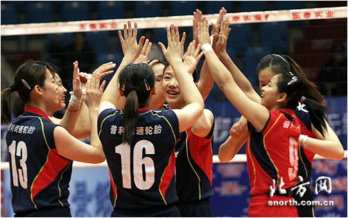 天津女排勇奪全國女排錦標賽冠軍