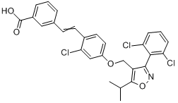 3-（2,6-二氯苯基）-4-（3\x27-羧基-2-氯二苯乙烯-4-基）氧甲基-5-異丙基異惡唑