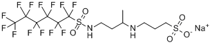 3-[甲基[3-[[（十三氟己基）磺醯基]氨基]丙基]氨基]丙烷磺酸鈉