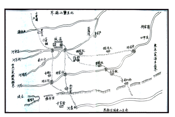 鹹豐年間慶雲縣境全圖