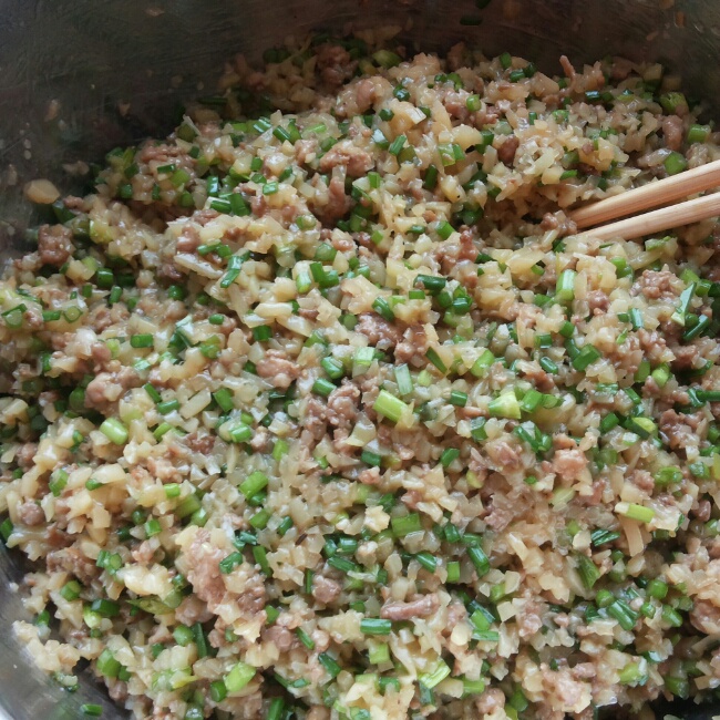 土豆韭菜肉餡餃子