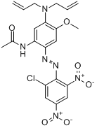 N-[2-[（2-氯-4,6-二硝基苯基）偶氮]-5-（二-2-丙烯基氨基）-4-甲氧基苯基]乙醯胺