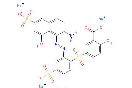 5-[[2-[（2-氨基-8-羥基-6-磺基-1-萘基）偶氮]-4-磺基苯基]磺醯基]-2-羥基-苯甲酸鈉鹽