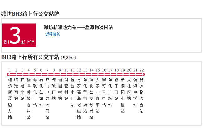 濰坊公交BH3路