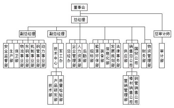 湖北新冶鋼組織架構