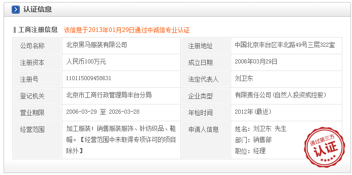 黑馬企業信息