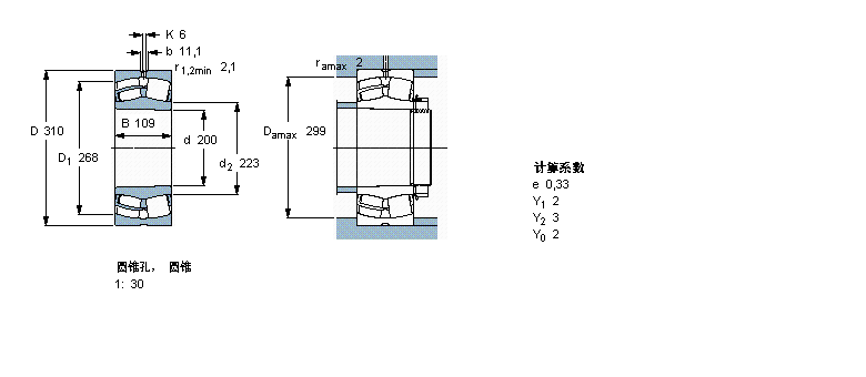 SKF 24040CCK30/W33軸承