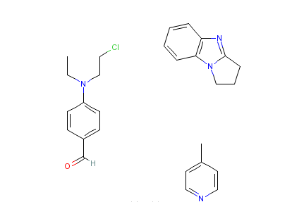 4-[（2-氯乙基）乙基氨基]苯甲醛與2,3-二氫-1H-吡咯並[1,2-A]笨並咪唑和4-甲基吡啶的聚合物