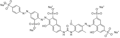 4-羥基-5-[[4-[[[[5-羥基-7-磺基-6-[[2-磺基-4-[（4-磺基苯基）偶氮]苯基]偶氮]-2-萘基]氨基]羰基]氨基]-5-甲