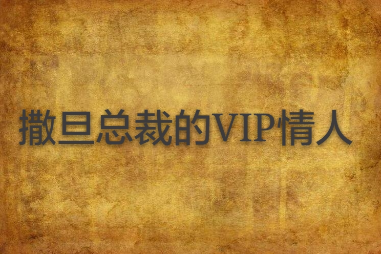 撒旦總裁的VIP情人