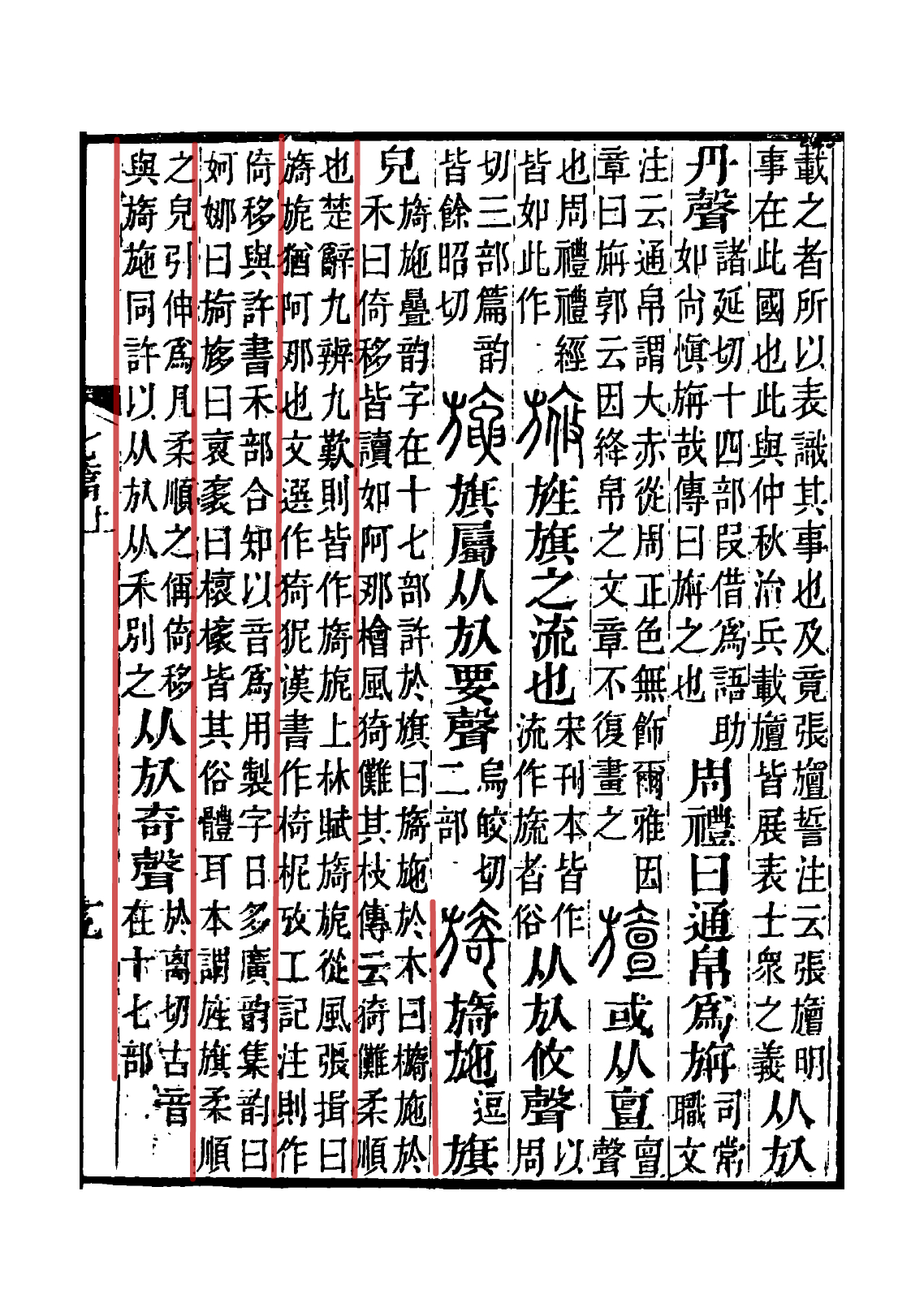 說文解字注書影（原文已勾出）