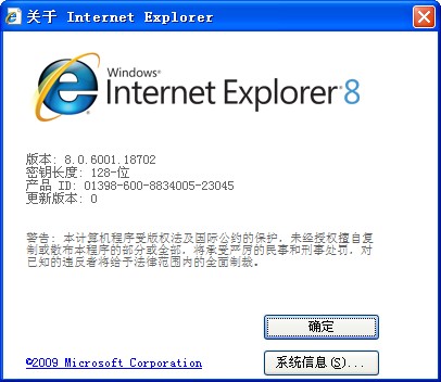 Internet Explorer 8.0