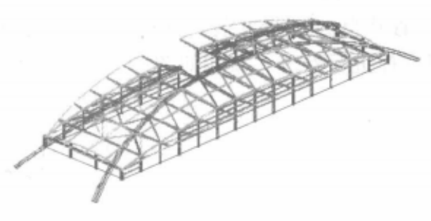 大跨度拱形鋼結構安裝施工工法