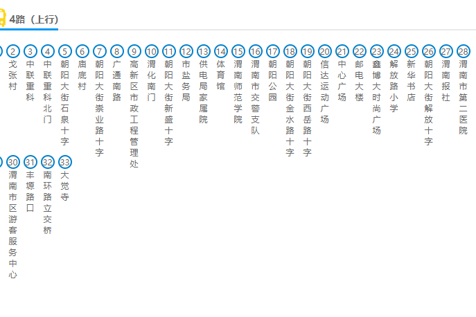 渭南公交4路