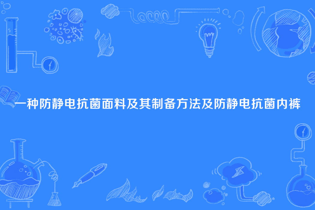 一種防靜電抗菌面料及其製備方法及防靜電抗菌內褲