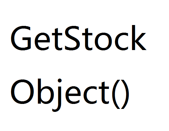 GetStockObject