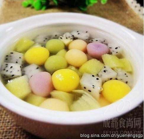 豆香水果湯圓