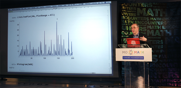 史蒂芬·沃爾弗拉姆正在介紹Mathematica使用