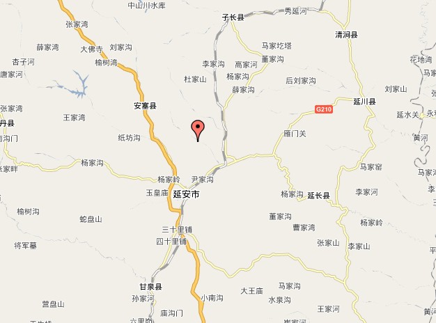 馮莊鄉在陝西省內位置
