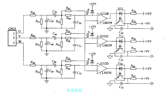 反電動勢檢測電路例子