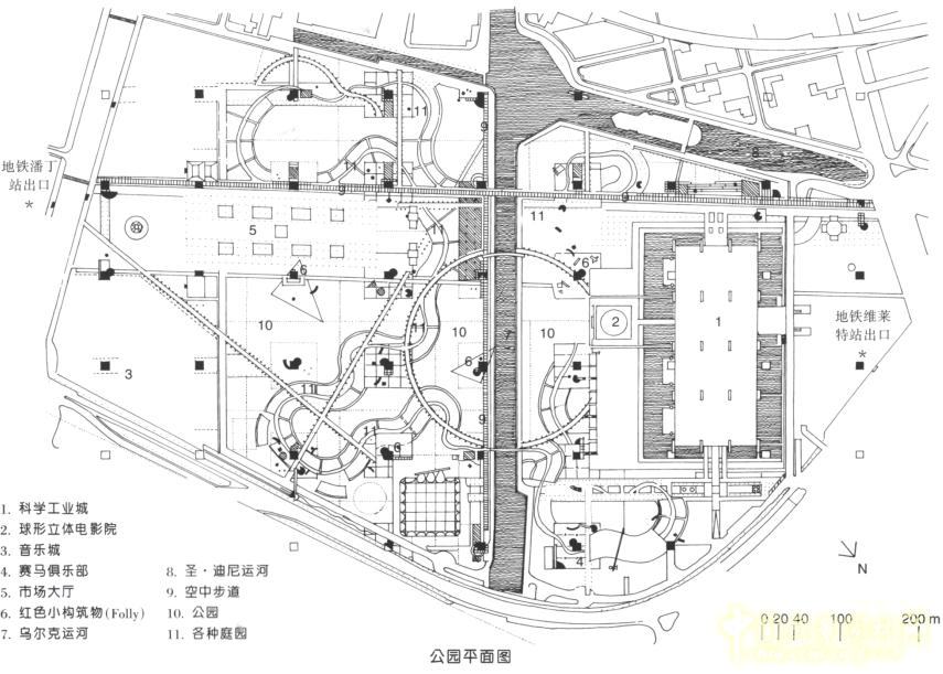 拉維萊特公園設計圖