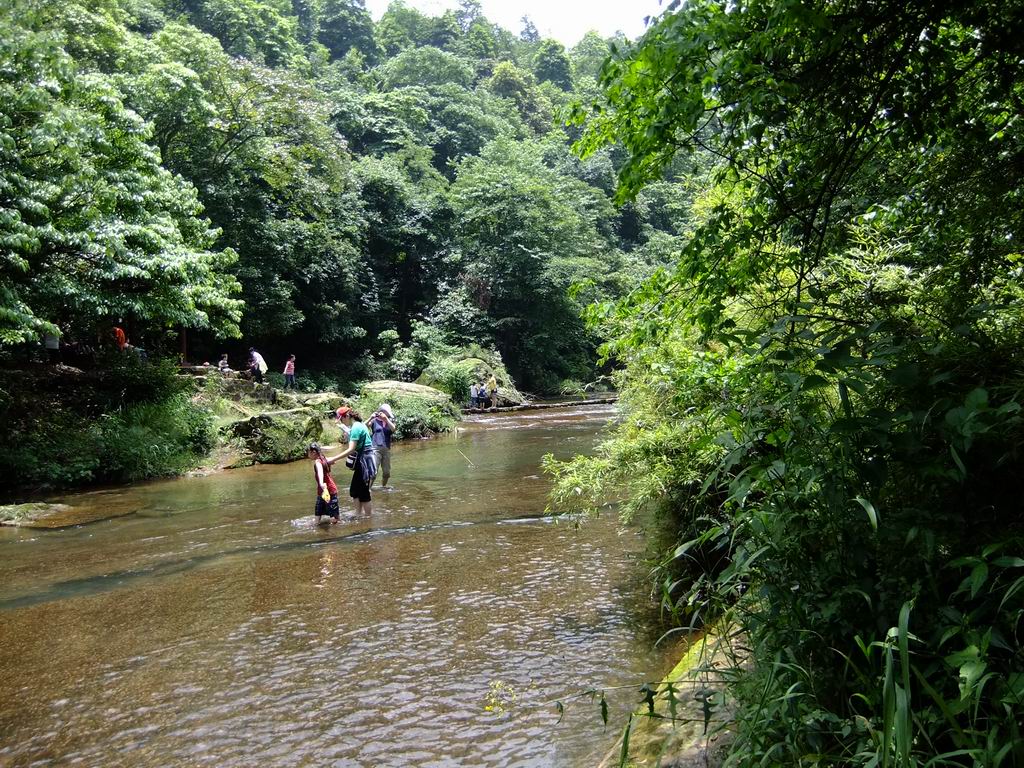 天台山景區是夏季休閒消暑的好去處