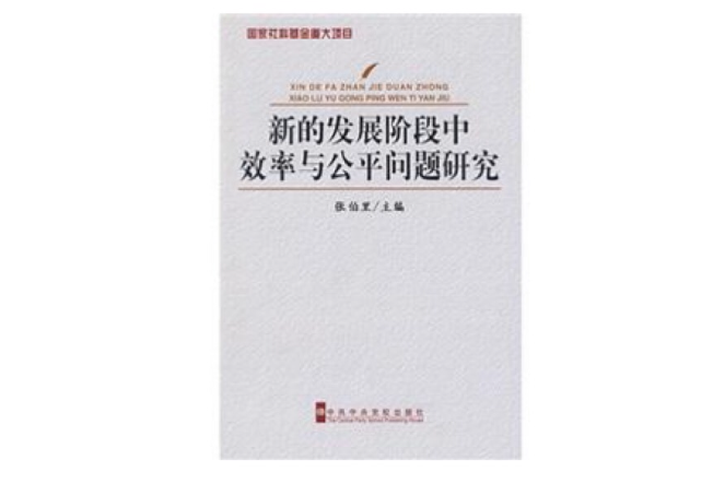 新的發展階段中效率與公平問題研究