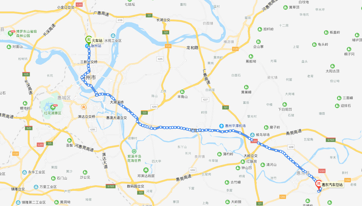 惠州公交惠城D1路