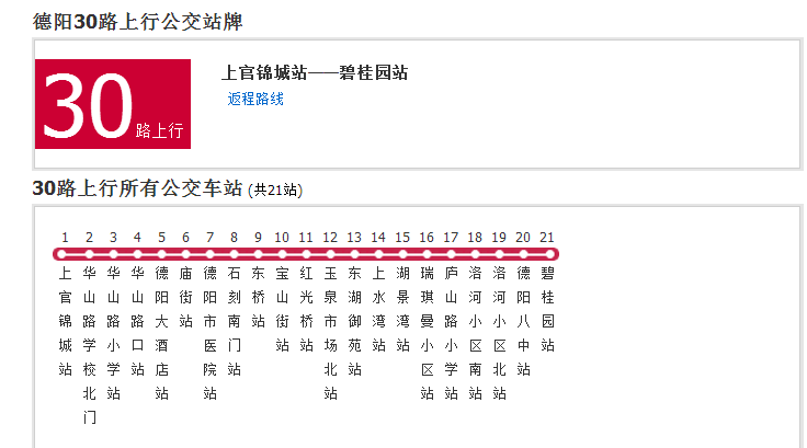 德陽公交30路